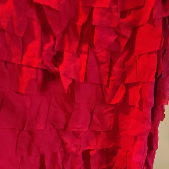 ❤️Ashley Stewart Red Ruffle Midi Dress❤️ - Picture 4 of 7